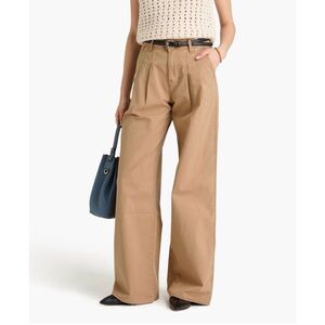 NWOT VERONICA BEARD Mia stretch-cotton twill wide-leg pants Size 6(28)